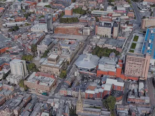 Preston City, UK (2022) 3D Model preview