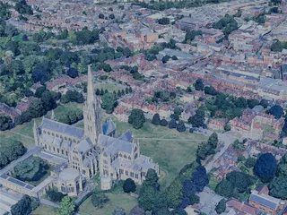 Salisbury City, UK (2024) 3D Model preview