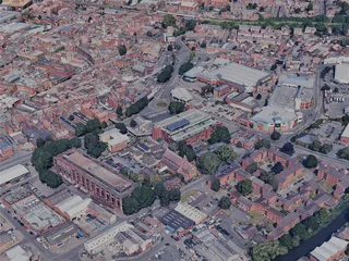 Worcester City, UK (2023) 3D Model preview