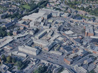 Lisburn City, UK (2024) 3D Model preview