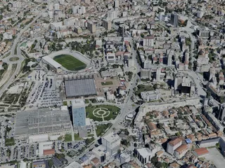 Pristina City, Kosovo (2022) 3D Model preview