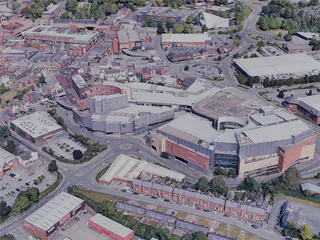 Wrexham City, UK (2023) 3D Model preview