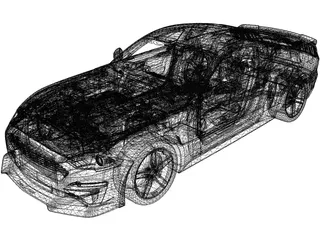 Ford Mustang Roush Stage 3 3D Model preview