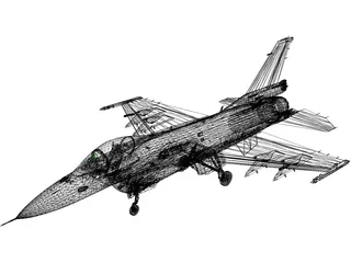 Mitsubishi F-2 3D Model preview