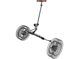 Steering System 3D Model preview
