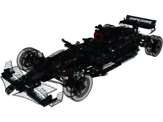 Mercedes-AMG Petronas F1 Lego 3D Model preview