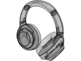 Sony WH-1000XM4 Headphones 3D Model preview