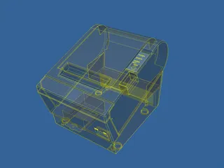Printer Fax 3D Model preview