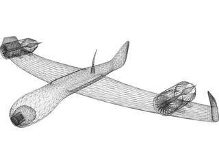 Differential Turbofan UAV Concept 2A7-XP 3D Model preview