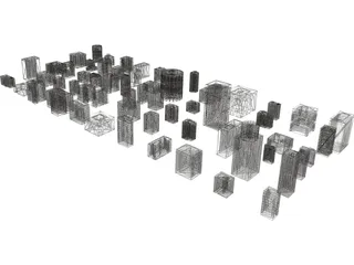 Buildings Collection 3D Model preview
