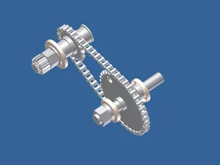 Bison Pullers 2008 Model Tractor Chaincase 3D Model preview