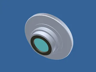 Magnifying Lens 3D Model preview