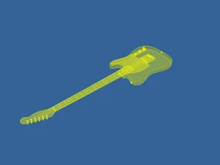 Squier Electric Guitar 3D Model preview