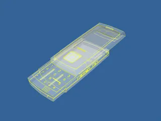 Samsung E900 Phone 3D Model preview