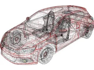 Volkswagen Scirocco (2009) 3D Model preview