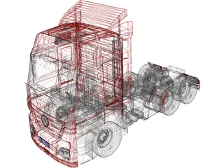 Mercedes-Benz Axor 2046 3D Model preview