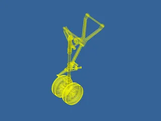 Landing Gear Nose 3D Model preview