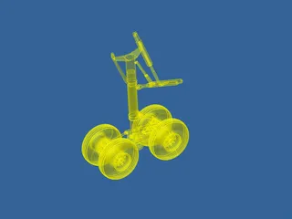 Landing Gear Nose TriStar 3D Model preview