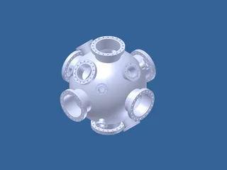 Vacuum Chamber 3D Model preview