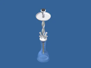 Shisha for 4 Tubes 3D Model preview