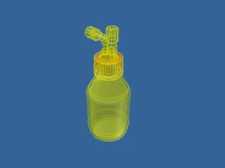 GL45 Media Bottle 3D Model preview