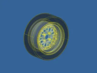 BBS 13 Inch Rim 3D Model preview