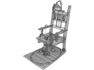 Electric Chair 3D Model preview