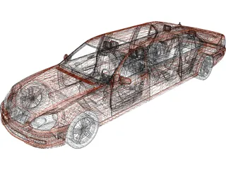 Mercedes-Benz S-class Limousine 3D Model preview