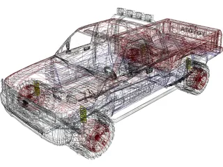 Toyota Hilix SURF Sport 3D Model preview