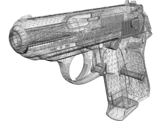 Walther PPK 3D Model preview