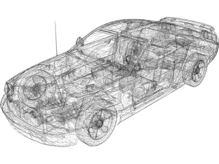 Ford Mustang 3D Model preview