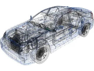 Cadillac CTS 3D Model preview