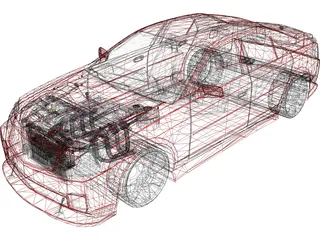 Cadillac CTS [Tuned] 3D Model preview