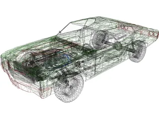 Chevrolet Chevelle (1980) 3D Model preview