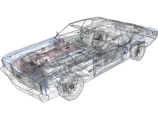 Chevrolet Chevelle SS (1972) 3D Model preview