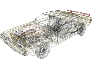 Dodge Challenger (1970) 3D Model preview