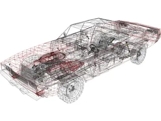 Dodge Charger (1968) 3D Model preview