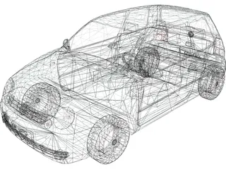 Volkswagen Lupo 3D Model preview