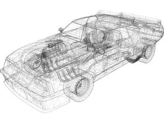 Ford Falcon XB Coupe [Charged] 3D Model preview