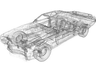 Mercury Cyclon Spoiler (1970) 3D Model preview
