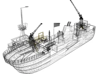 SeaWolf D3C 3D Model preview