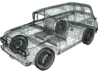 Ford Panel (1960) 3D Model preview