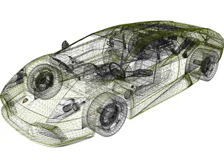 Lamborghini Murcielago 3D Model preview