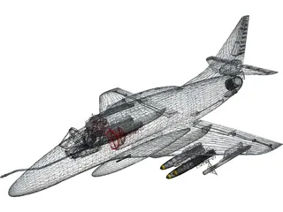 A-4 Skyhawk 3D Model preview