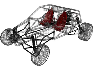 Dune Buggy 3D Model preview