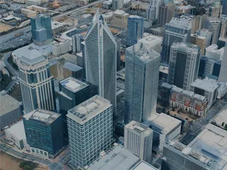 Charlotte City, NC, USA (2024) 3D Model preview