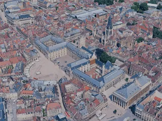 Dijon City, France (2023) 3D Model preview