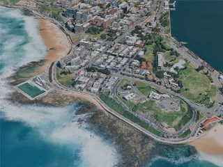 Newcastle City, Australia (2024) 3D Model preview