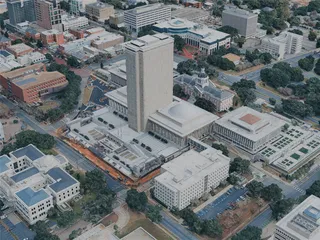 Tallahassee City, FL, USA (2024) 3D Model preview