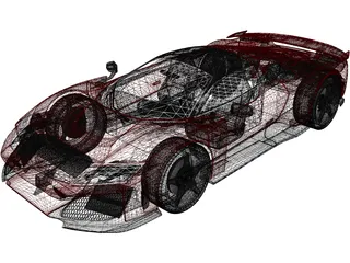 Ferrari F80 (2025) 3D Model preview